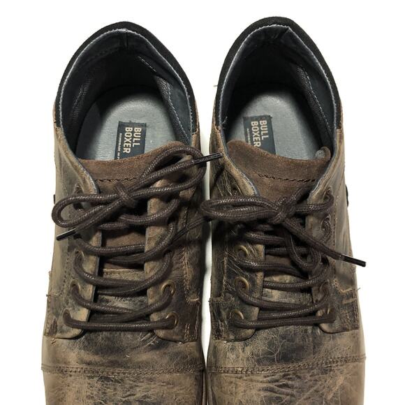 Bullboxer Caprysos Distressed Ankle Leather Boots Mens 45 US 12 Brown Lace Up main image 10